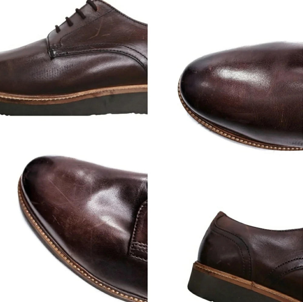 Base London Draco Derby Shoes in Brown Leather - Picture 8 of 10